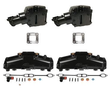 MerCruiser 305 5.0 350 5.7 Litre EFI V8 Coletor de Escape e Riser & Manifold Exhaust Kit 860246Q11 807988Q03, العادم متعددة, выпускной коллектор