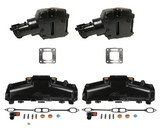 MerCruiser 305 5.0 350 5.7 Litre EFI V8 Coletor de Escape e Riser & Manifold Exhaust Kit 860246Q11 807988Q03, العادم متعددة, выпускной коллектор